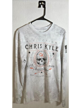 Affliction Chris Kyle Men's L Shirt Pullover Long Sleeve Unworn American Sniper
